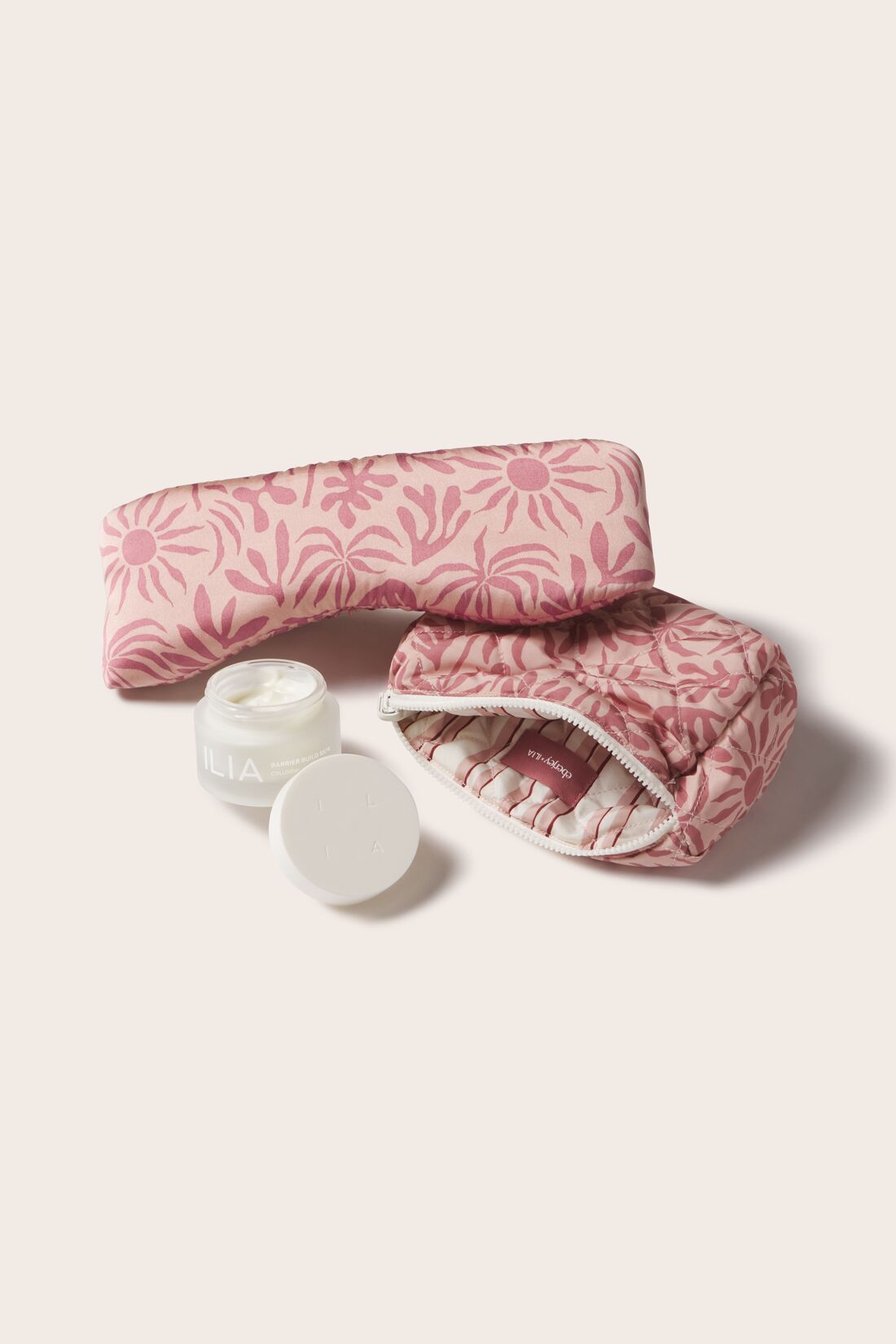 Eberjey Eberjey x ILIA - Inez Washable Silk Printed Eye Mask