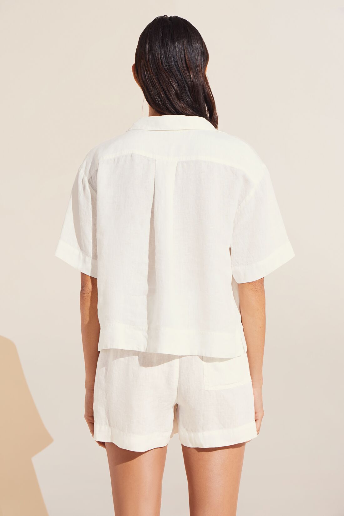Eberjey Garment Dyed Linen Short Set