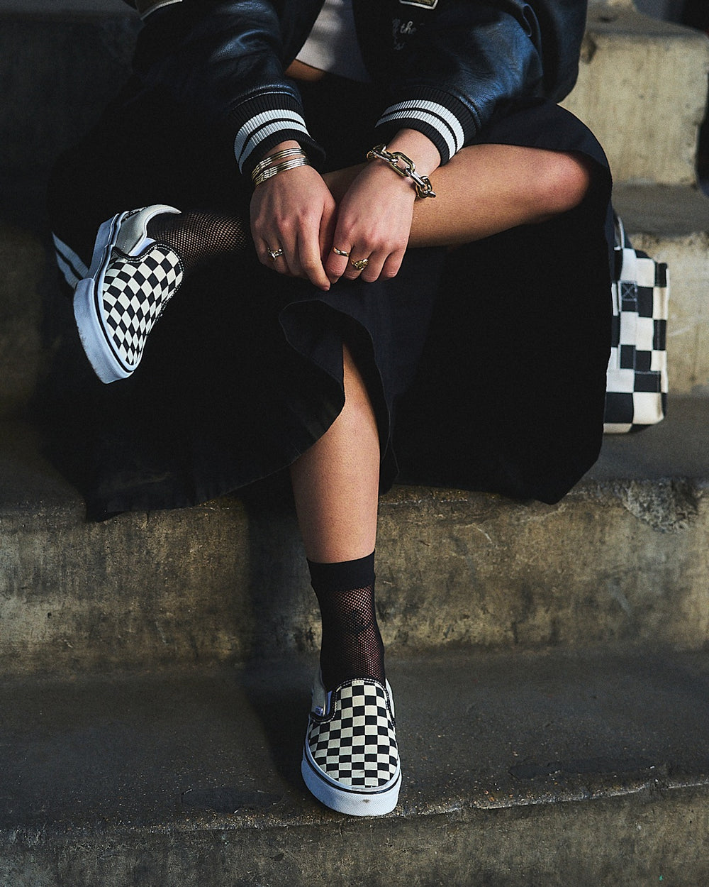 Classic Checkerboard Slip-On Black/White Shoe | Vans online