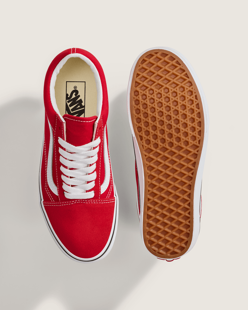 Old Skool Racing Red/True White Shoe | Vans on sale