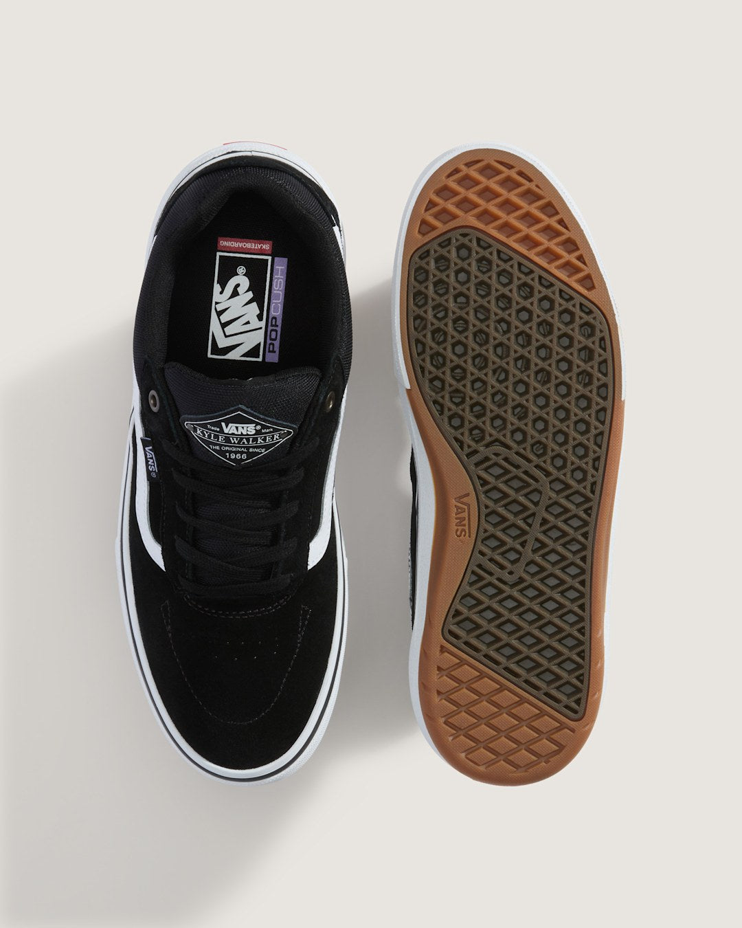 Skate Kyle Walker Wafflecup Shoe in Black / White | Vans on sale