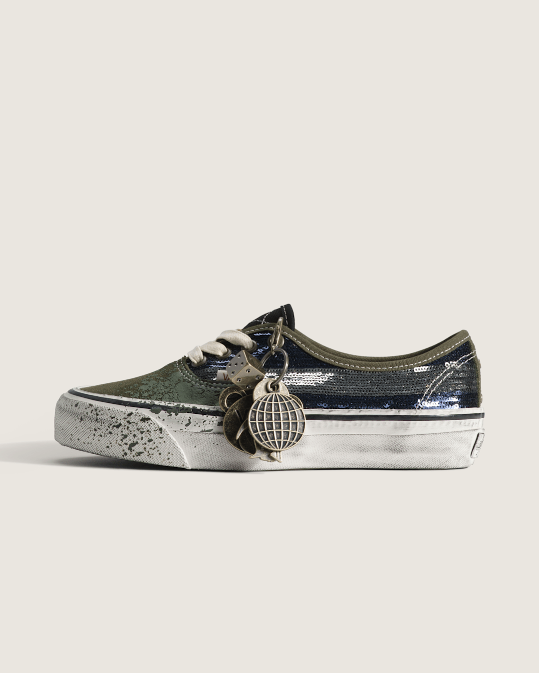 Premium Authentic "Charms" Shoe in Green / Blue | Vans on sale