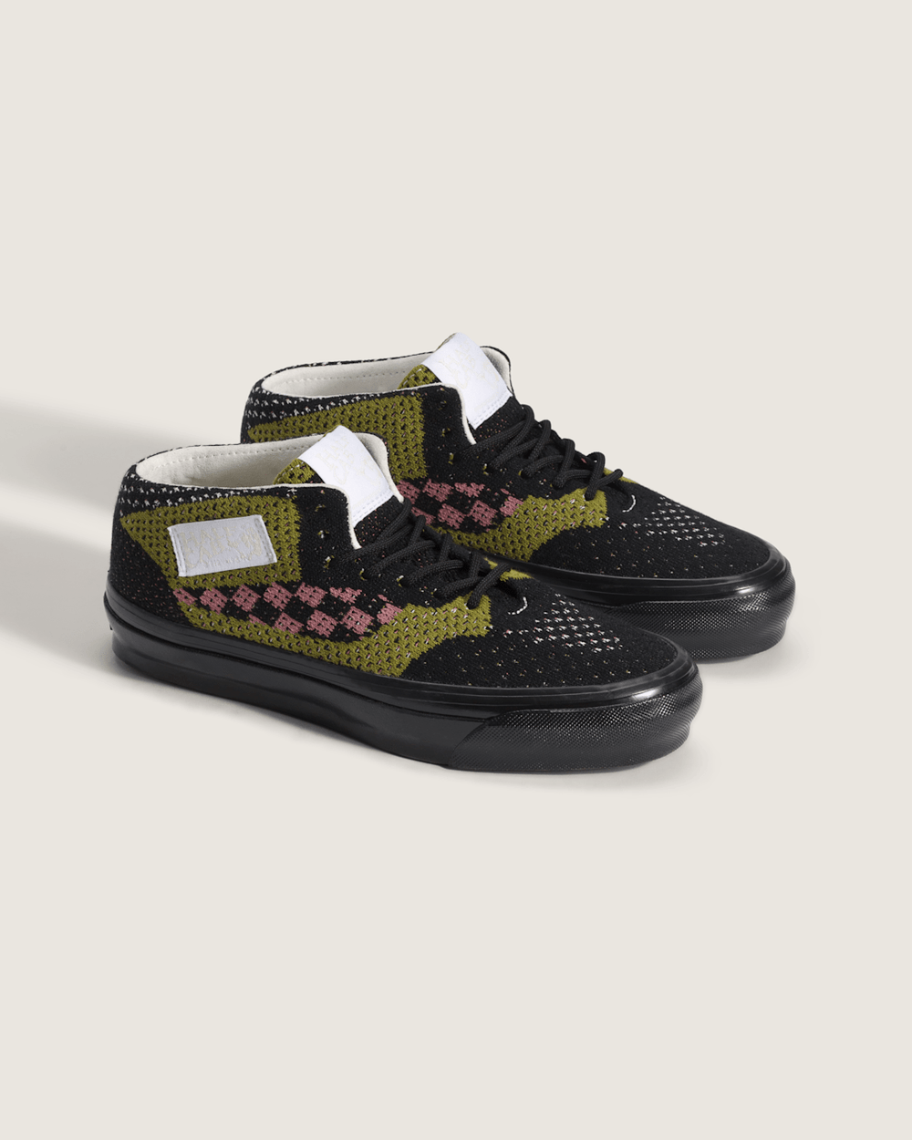 Premium Half Cab Shoe in Black / Aged Green | Vans online