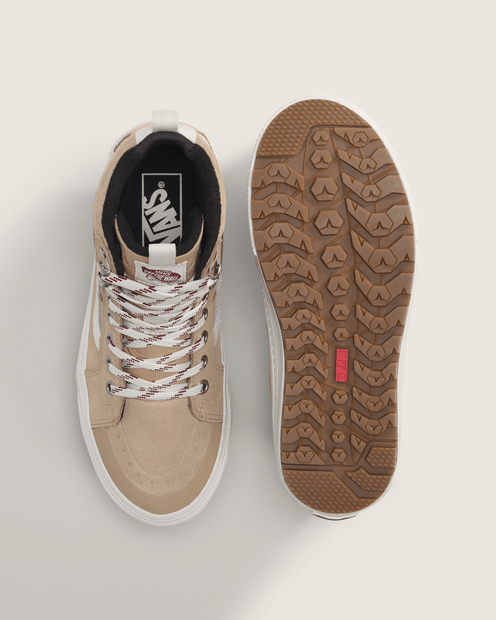 Sk8-Hi Waterproof Insulated Shoe in Brown / White | Vans discount