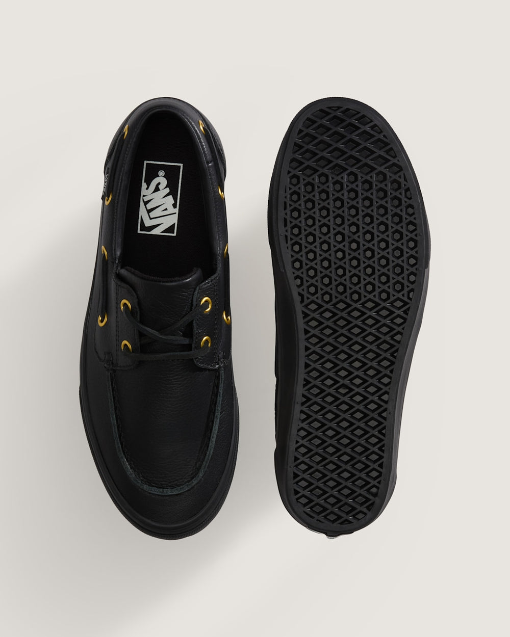2-Eyelet Boat Shoe in Black | Vans sale
