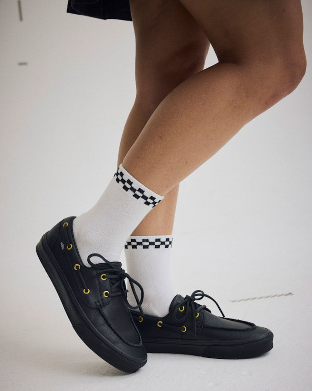 2-Eyelet Boat Shoe in Black | Vans sale