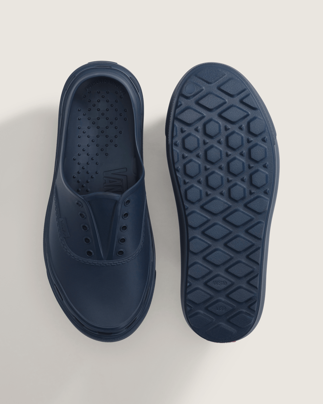 Authentic Foam Mule in Navy Blue | Vans on sale