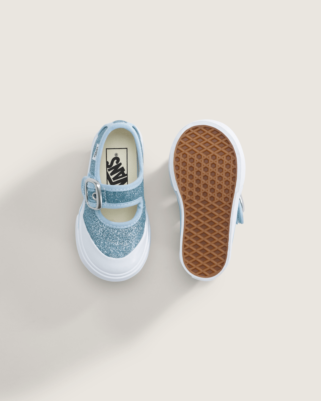 Toddler Mary Jane Shoe in Glitter Cloud Blue | Vans near me