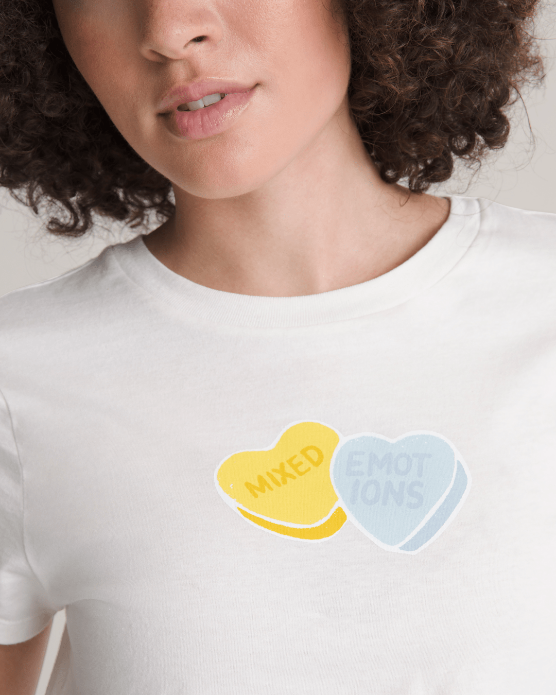 Candy Mixed Emo T-Shirt in Marshmallow White | Vans sale