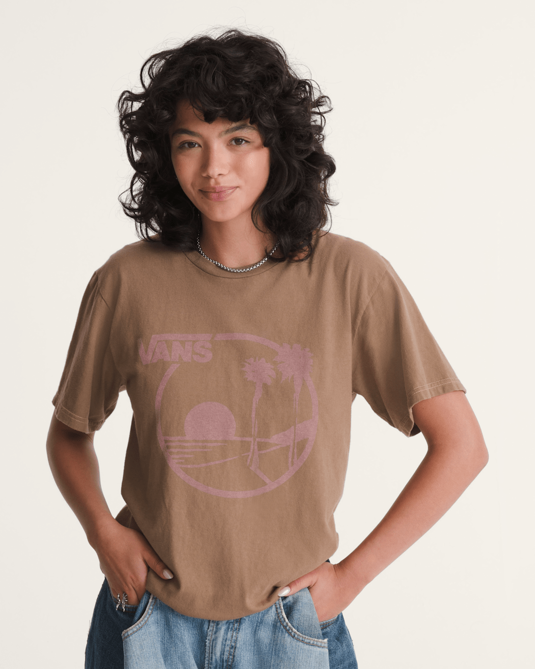 Waffle Shop Sun Vans Style T-Shirt in Brown | Vans online