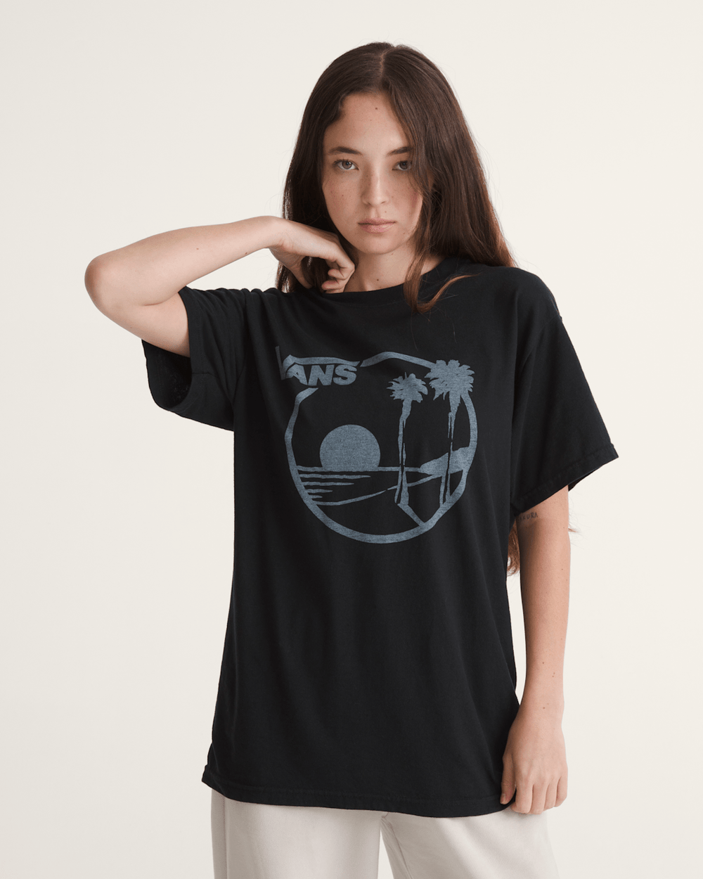 Waffle Shop Sun Vans Style T-Shirt in Black | Vans on sale
