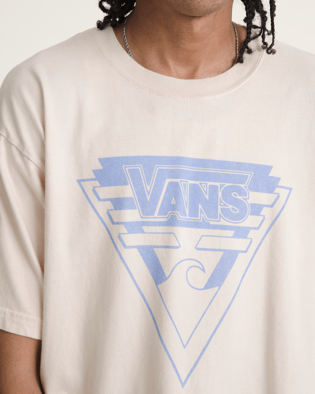 Waffle Shop Wave Blend T-Shirt in Marshmallow White | Vans discount