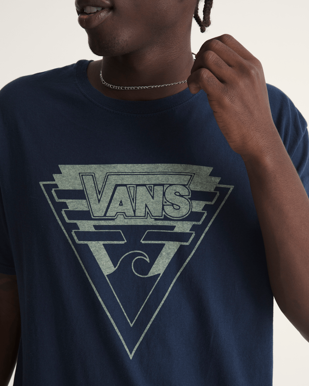 Waffle Shop Wave Blend T-Shirt in Navy Blue | Vans near me