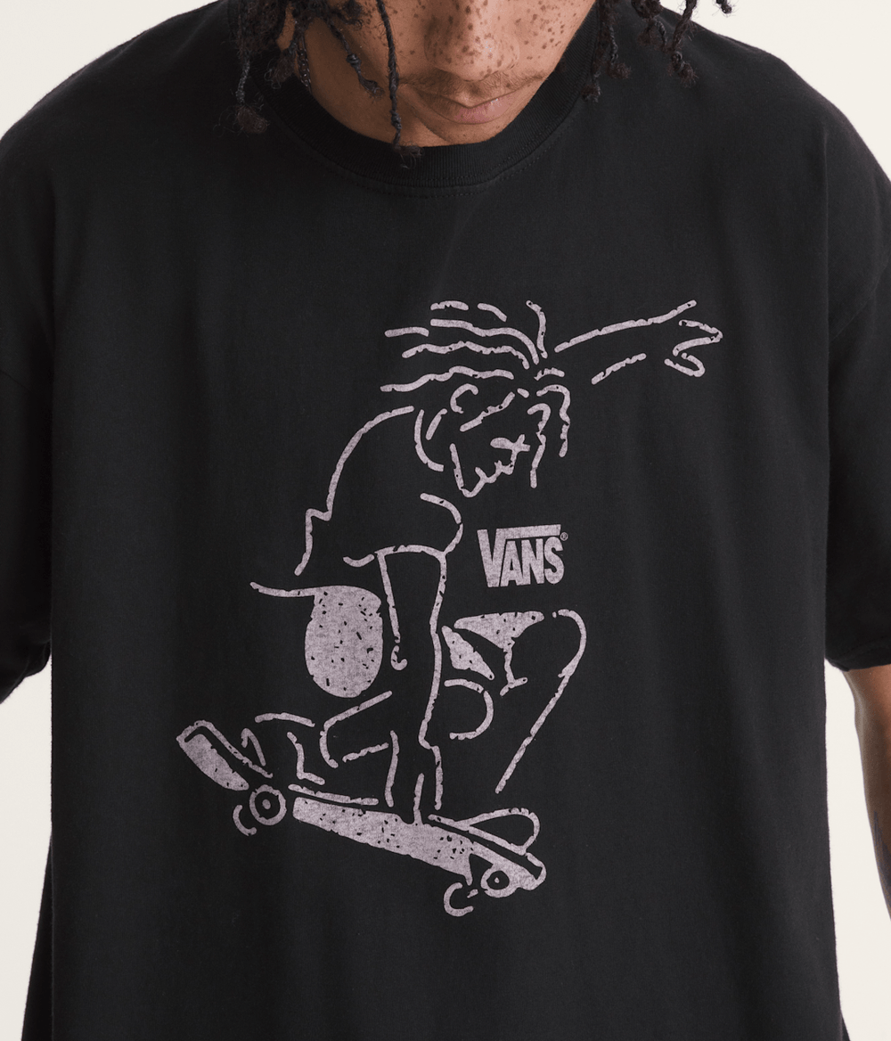 Waffle Shop Skate Crest T-Shirt in Black | Vans sale