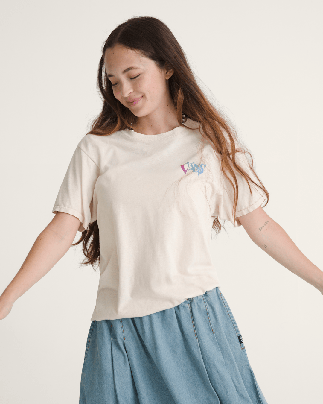 Waffle Shop Optic Eye T-Shirt in Marshmallow White | Vans discount