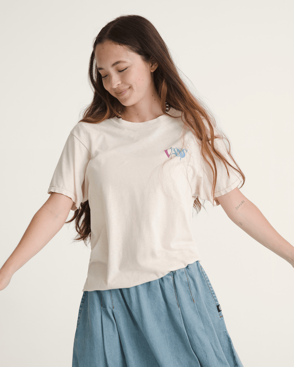 Waffle Shop Optic Eye T-Shirt in Marshmallow White | Vans discount
