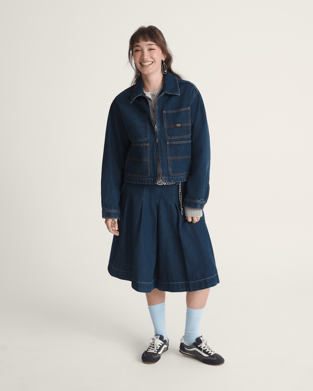 Emily Boxy Work Wear Jacket in Dark Rise | Vans near me
