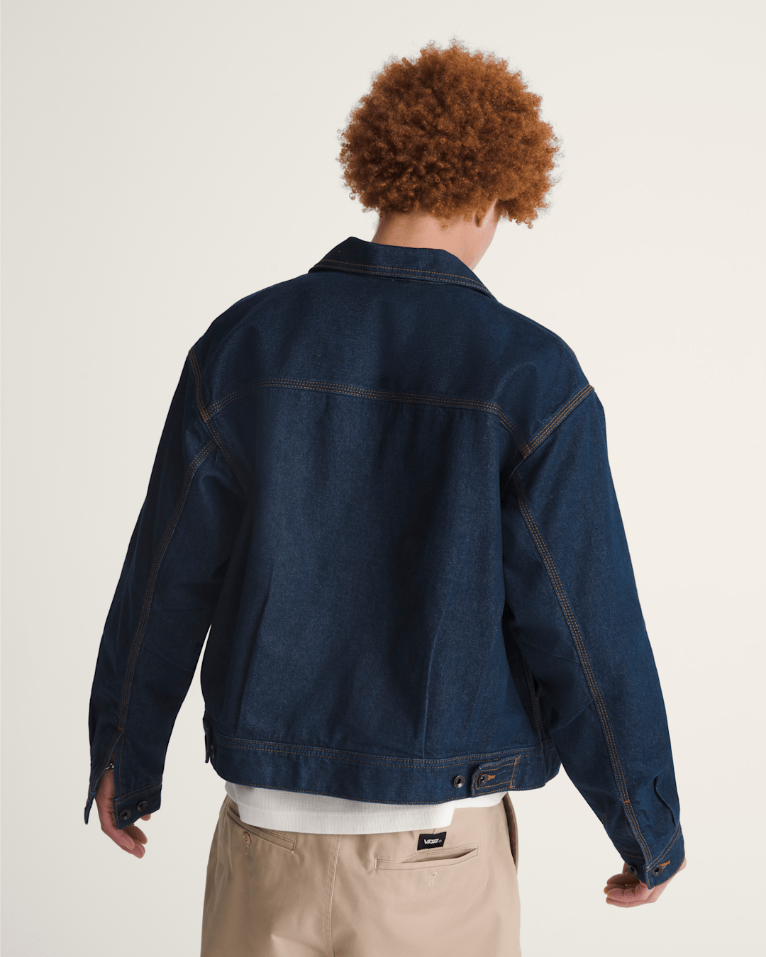 Premium Denim Station Jacket in Dark Indigo Blue | Vans outlet