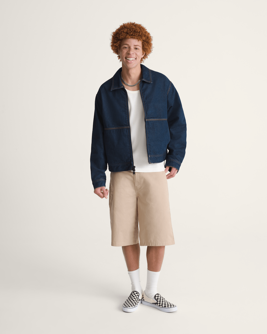Premium Denim Station Jacket in Dark Indigo Blue | Vans outlet
