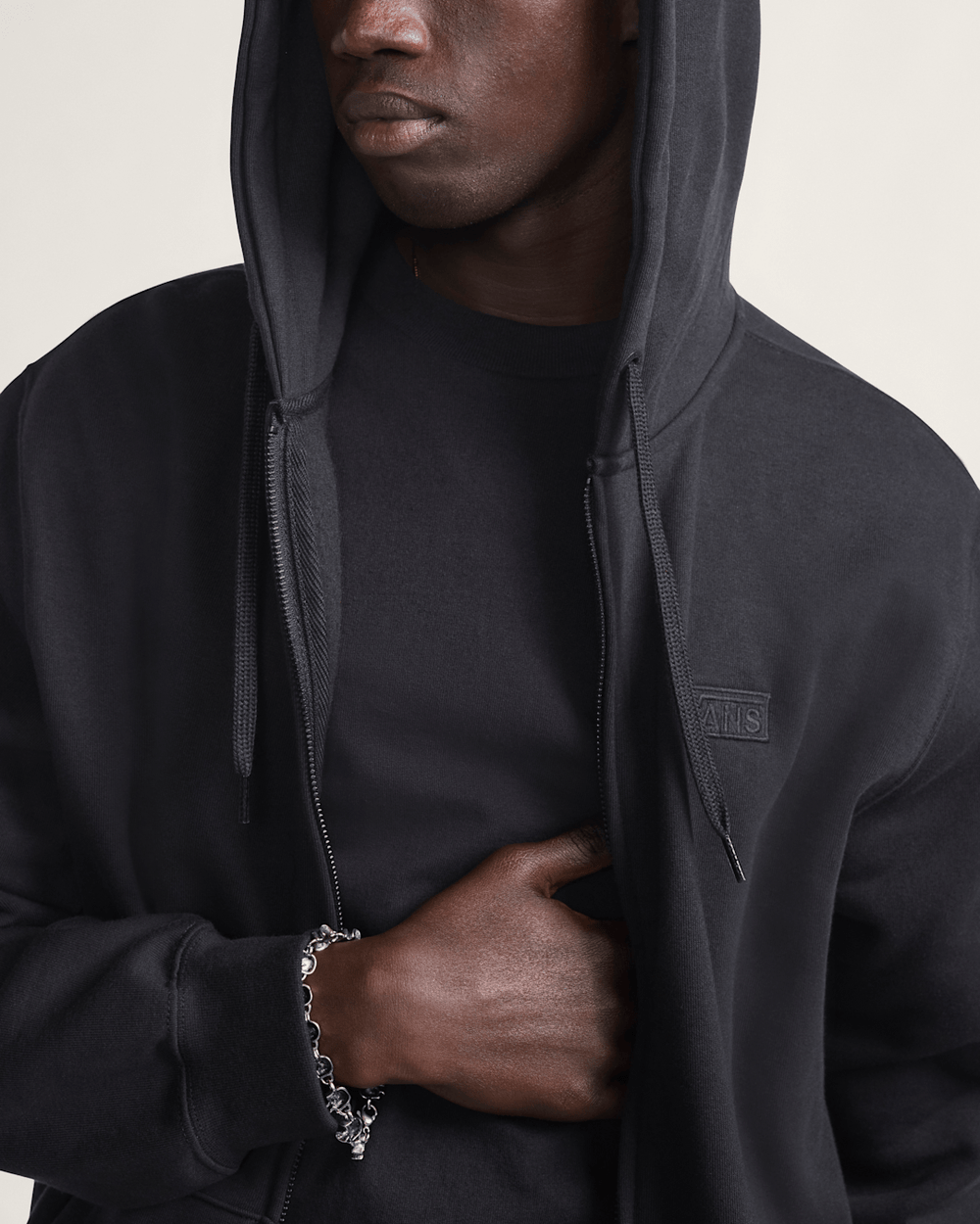 Core Basic Full Zip Hoodie in Black | Vans sale