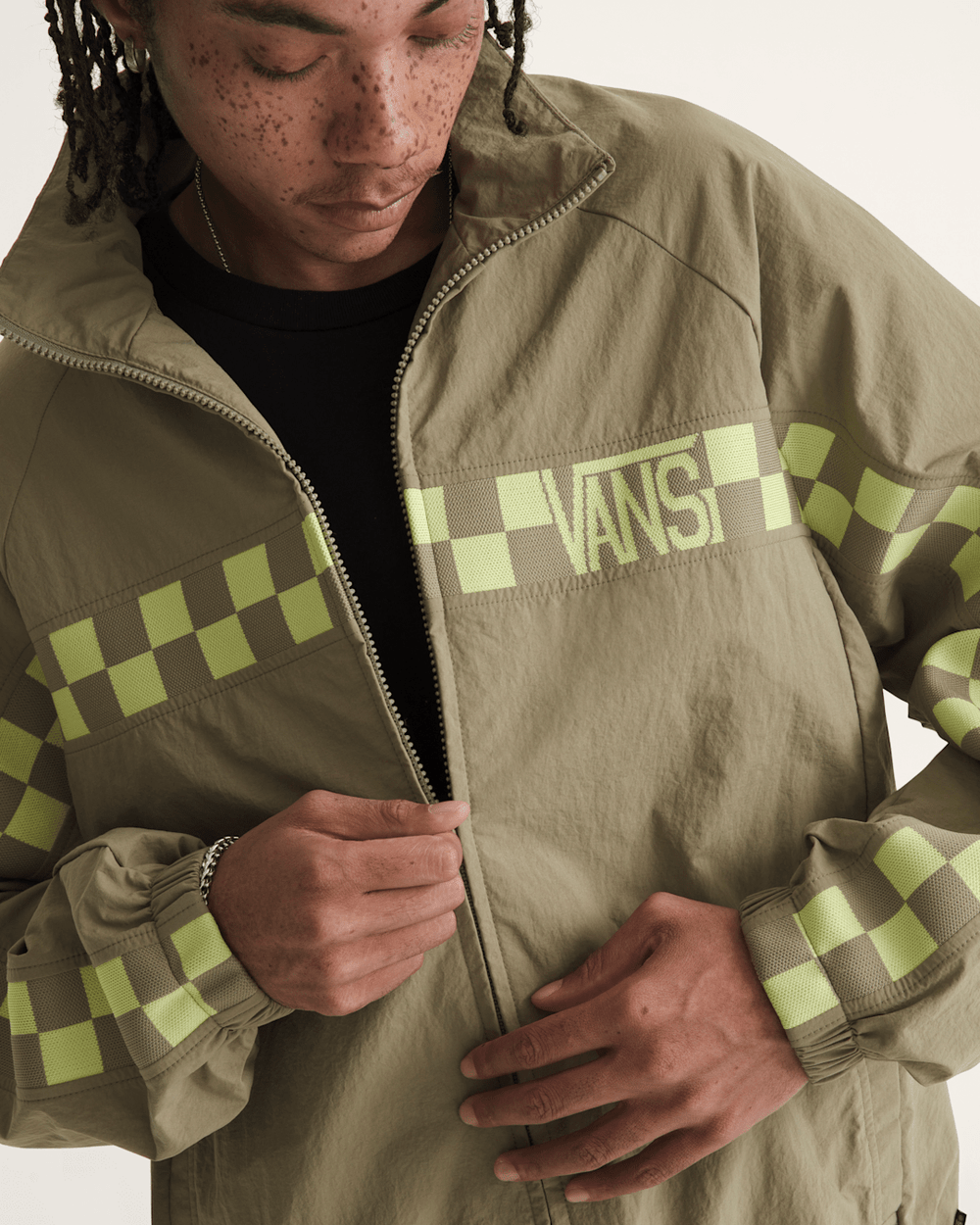 Ronnie Track Jacket in Bay Leaf Green | Vans discount