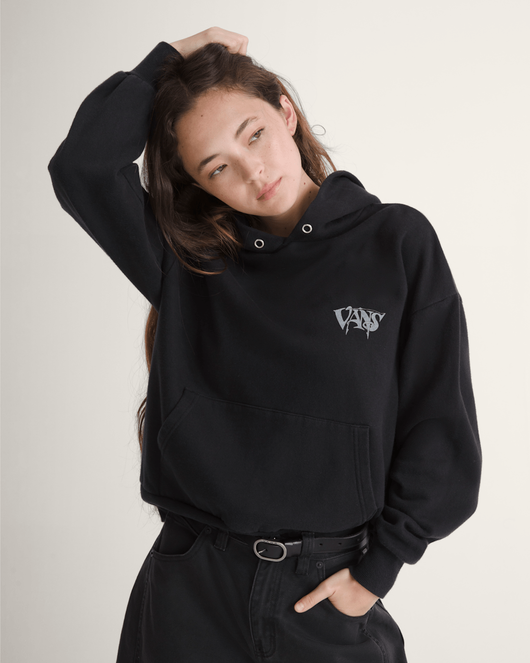 Waffle Shop Optic Eye Pullover Hoodie in Black | Vans outlet