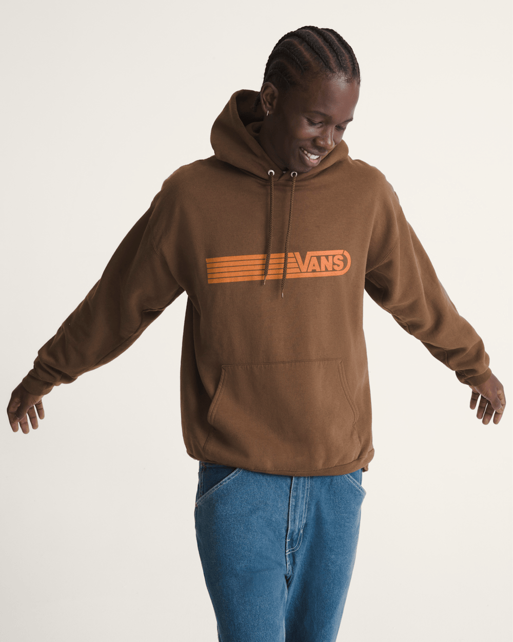 Waffle Shop Serio Vans Style Pullover Hoodie in Brown | Vans near me
