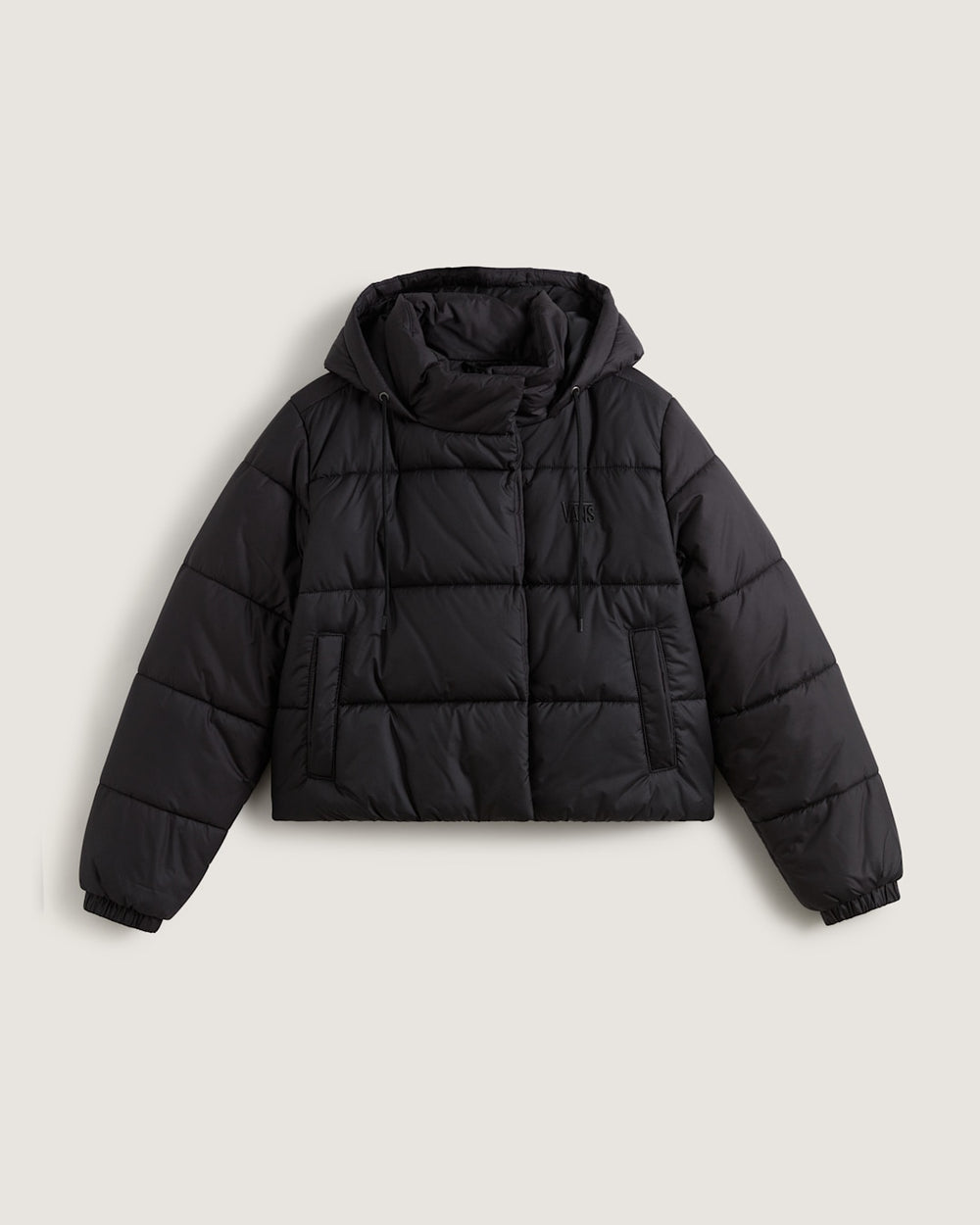 Hillgate Cropped Puffer Jacket in Black | Vans sale