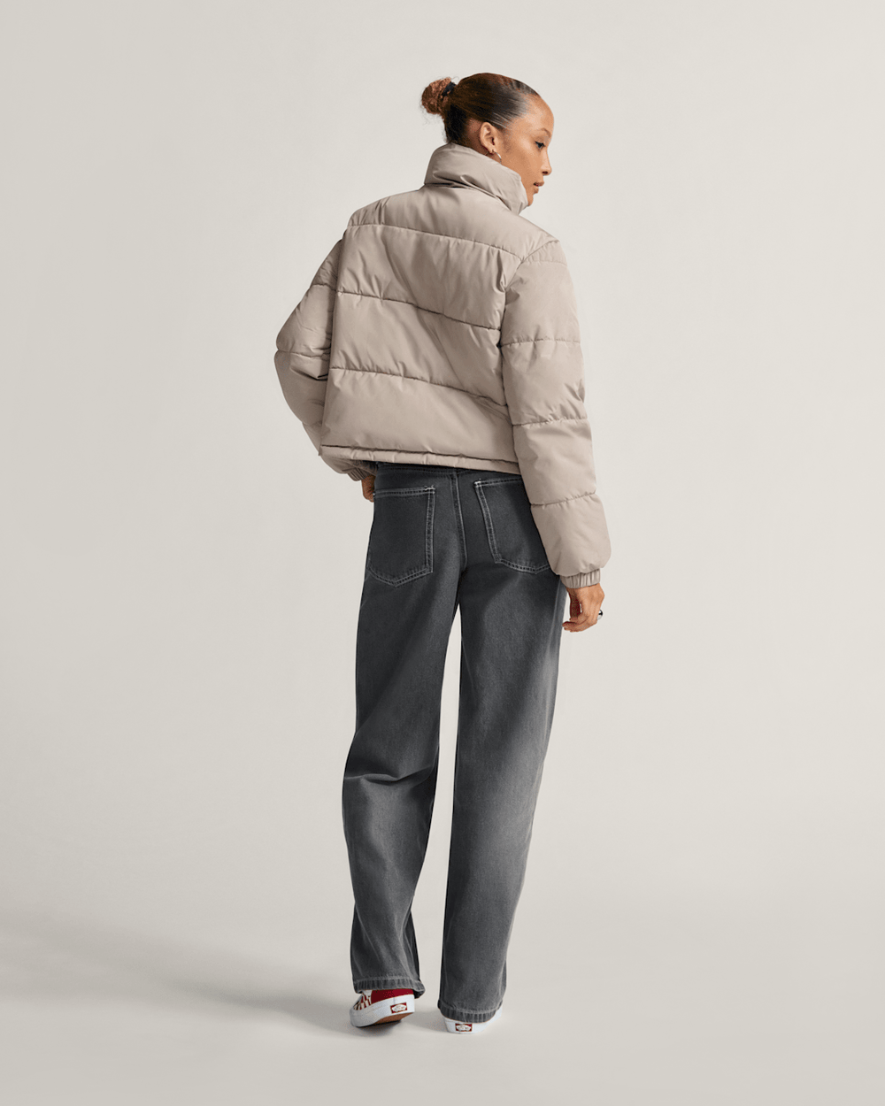 Aubrey Primaloft Puffer Jacket in Mushroom Brown | Vans on sale