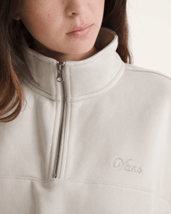 Script Logo Mock Neck Sweatshirt in Taupe Mist Grey | Vans discount