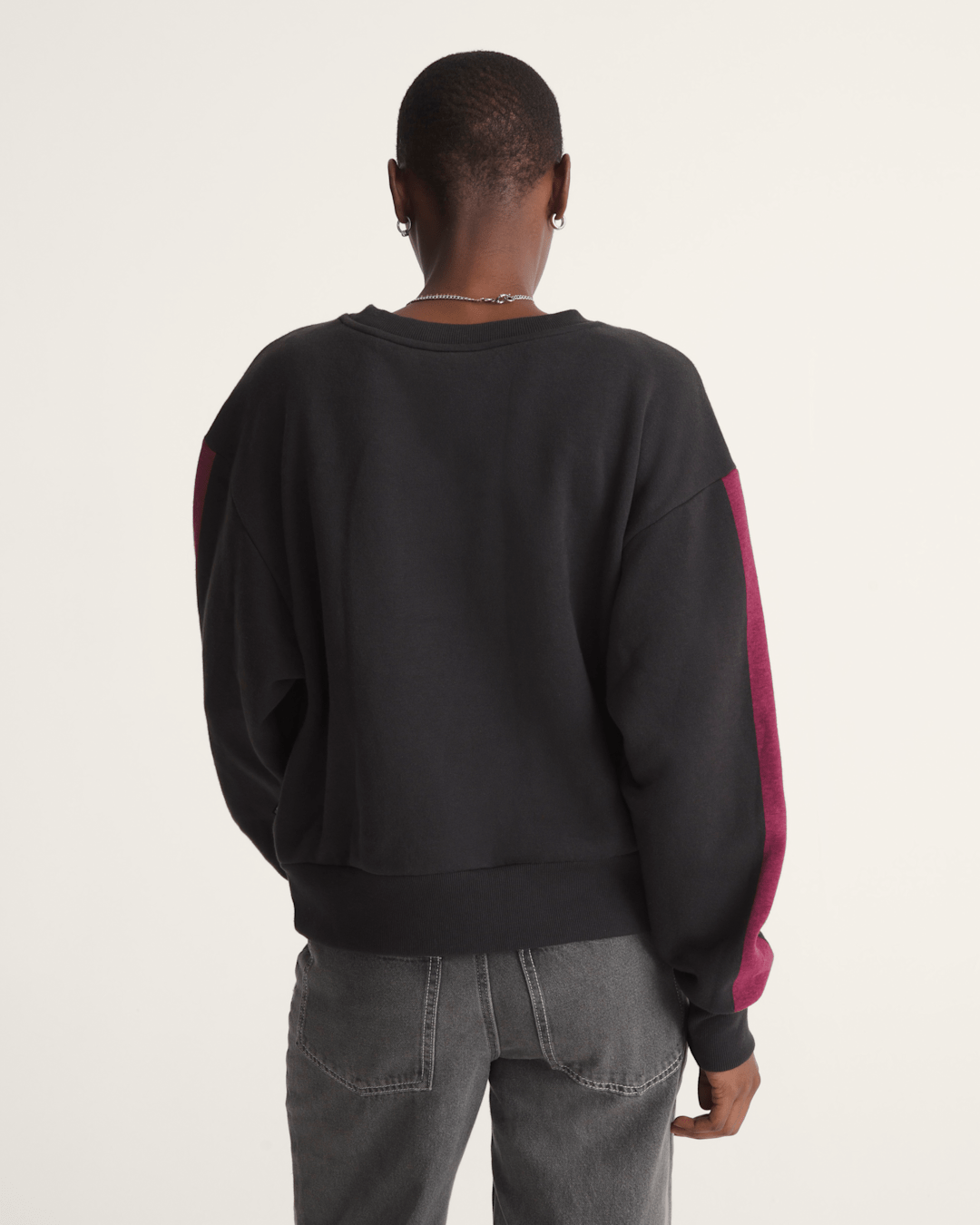 Faster Crew Sweatshirt in Black / Pink | Vans on sale