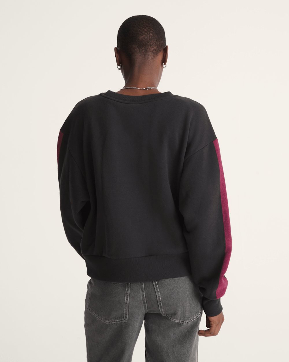 Faster Crew Sweatshirt in Black / Pink | Vans on sale