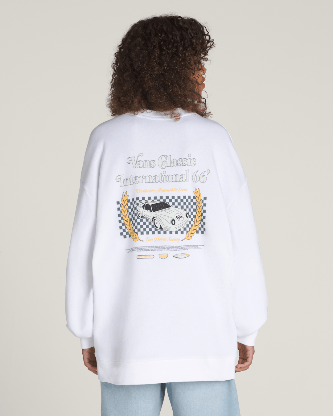 Sport International 66 Crew Sweatshirt in White | Vans online