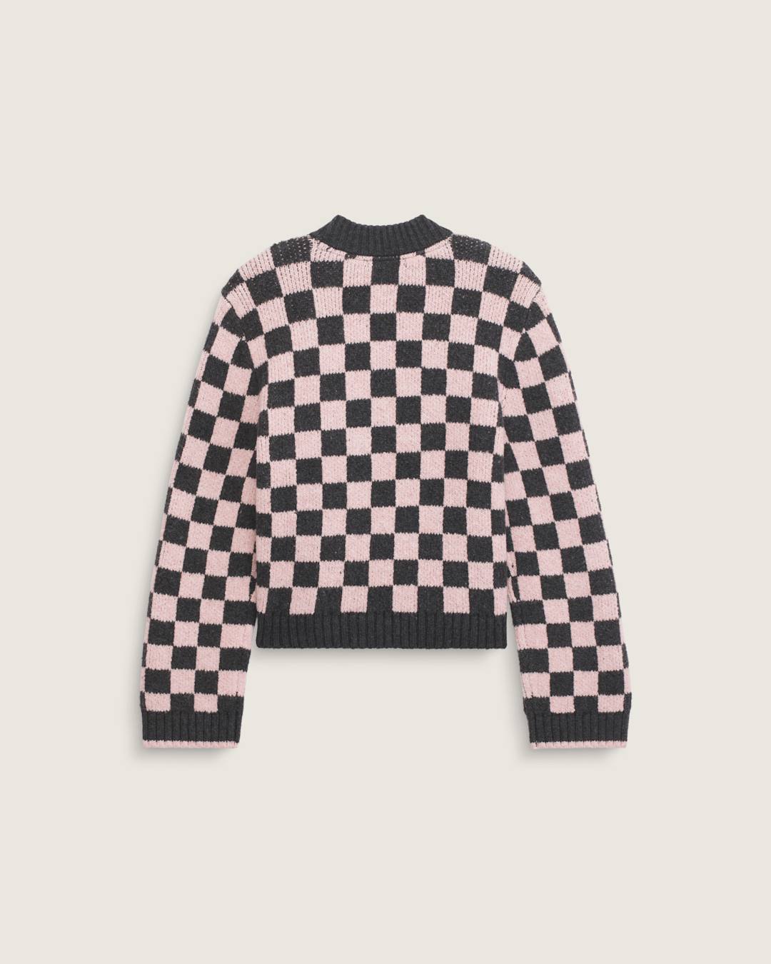 Cameron Sweater in Checkerboard Grey / Pink | Vans on sale