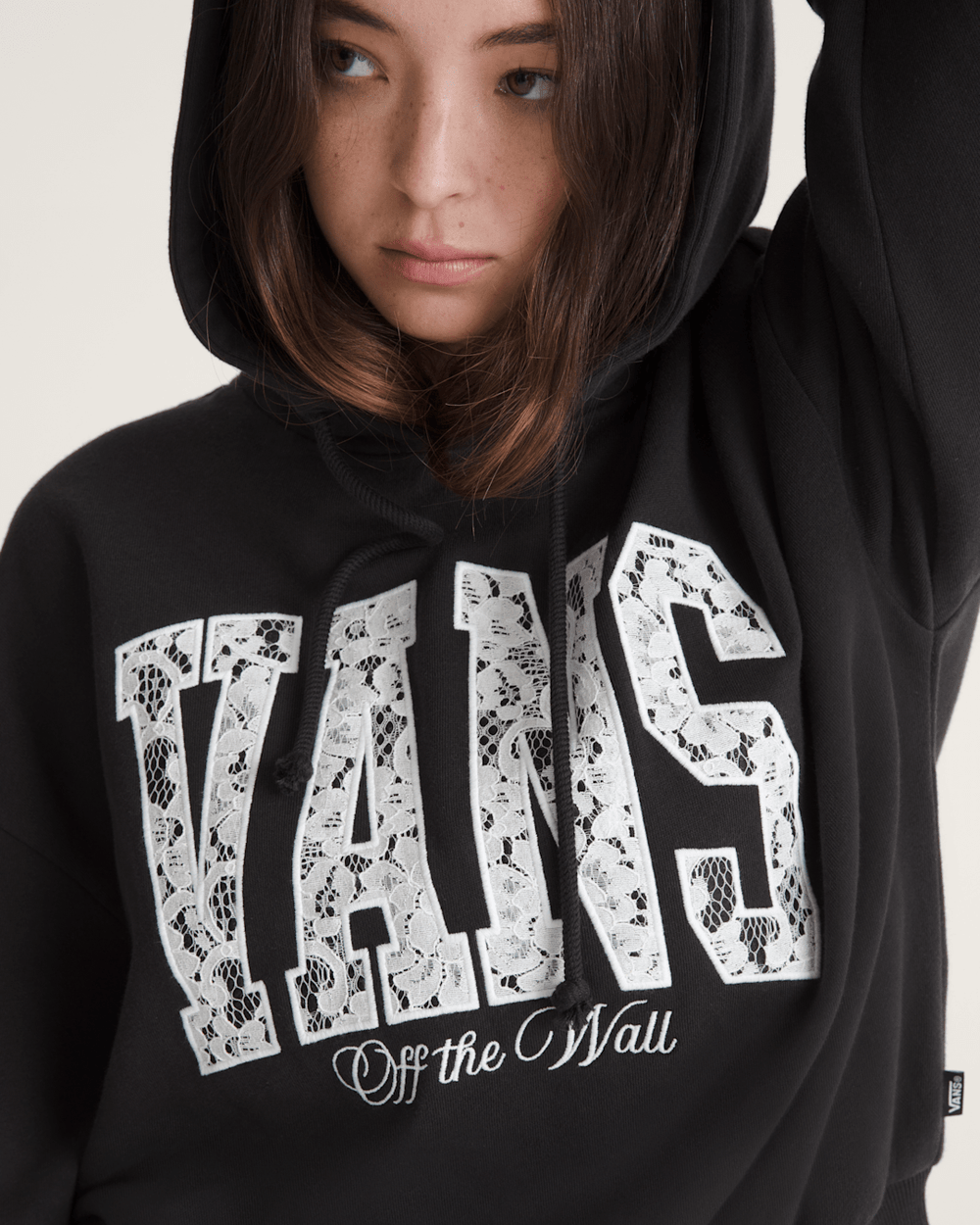 Laced Up Retro Pullover Hoodie in Black | Vans online