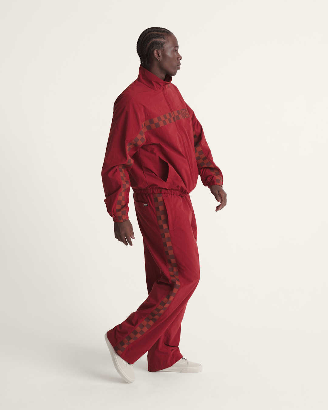 Ronnie Track Jacket in Bordeaux Red | Vans outlet