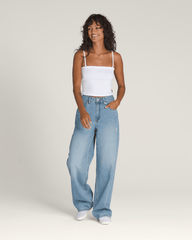 Drew Rib Tube Top in White | Vans outlet