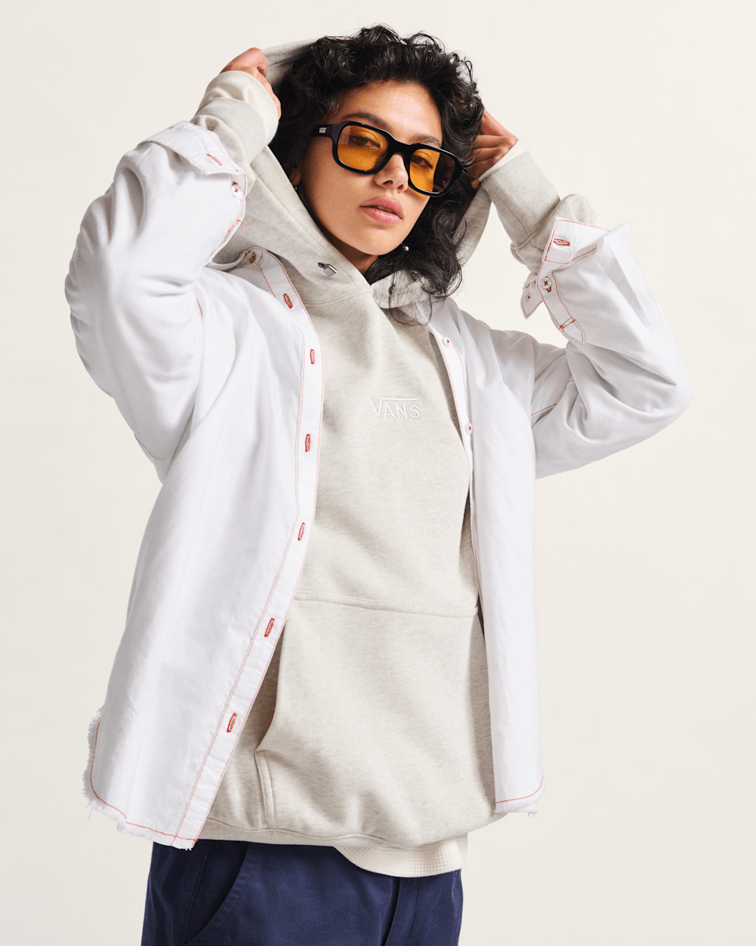 Gillian Button Up Shirt in White | Vans near me