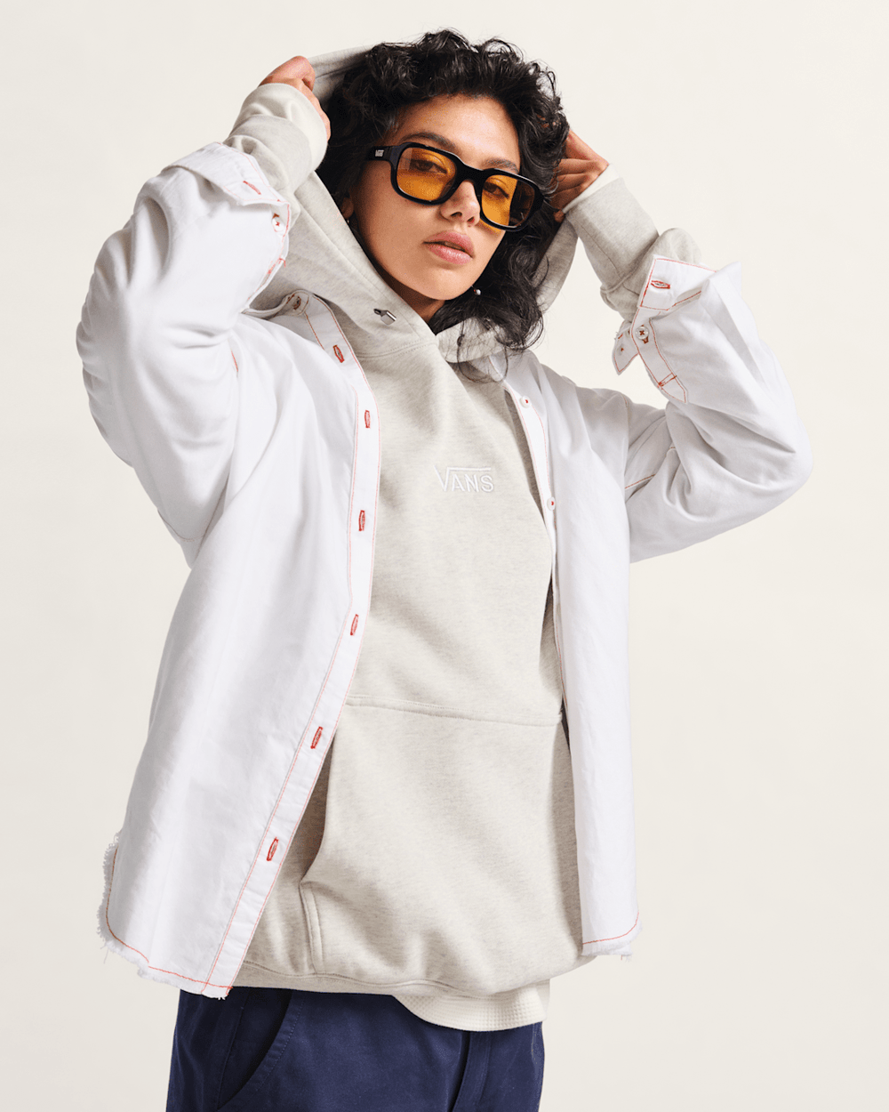 Gillian Button Up Shirt in White | Vans near me
