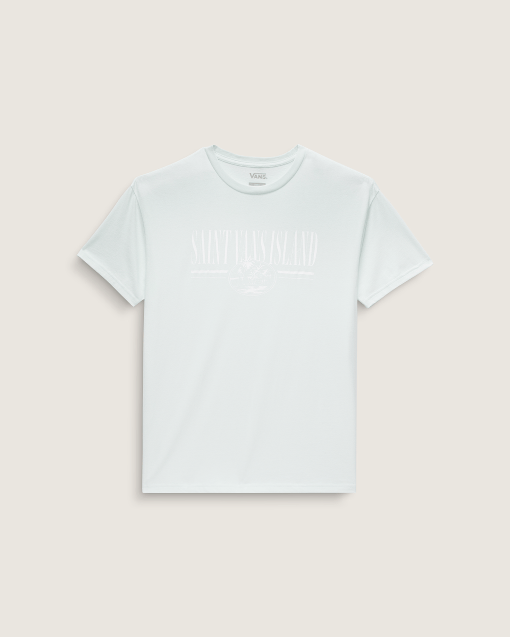 Vintage Retro Isle T-Shirt in White Mint | Vans sale