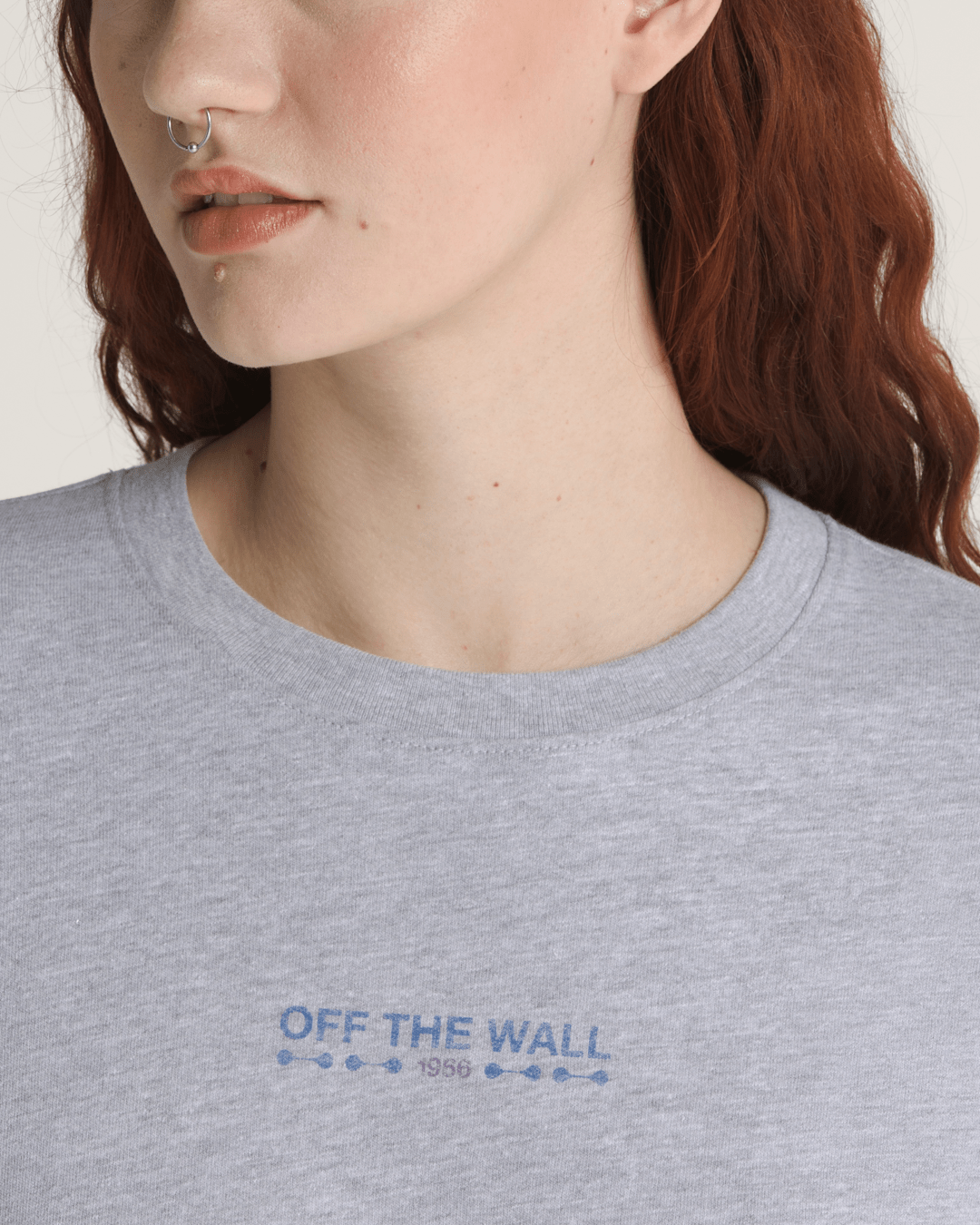 Disco Nights Long Sleeve T-Shirt in Heather Grey | Vans discount