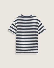 Salton Stripe Checkerboard T-Shirt in Checkerboard Marshmallow White / Navy Blue | Vans online