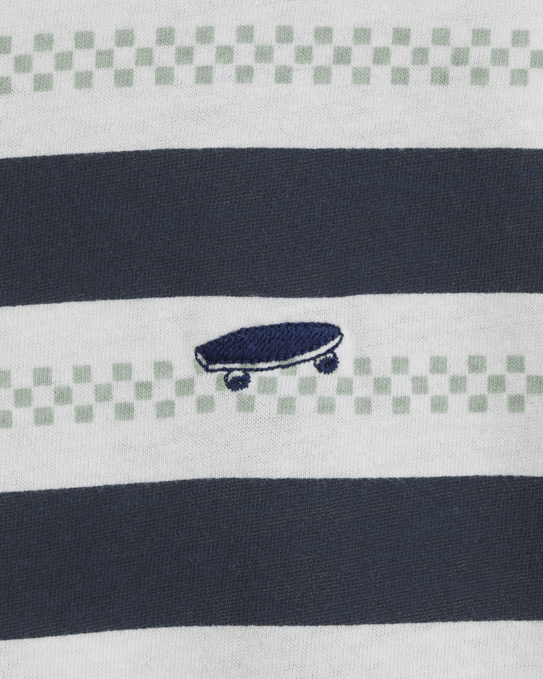 Salton Stripe Checkerboard T-Shirt in Checkerboard Marshmallow White / Navy Blue | Vans online