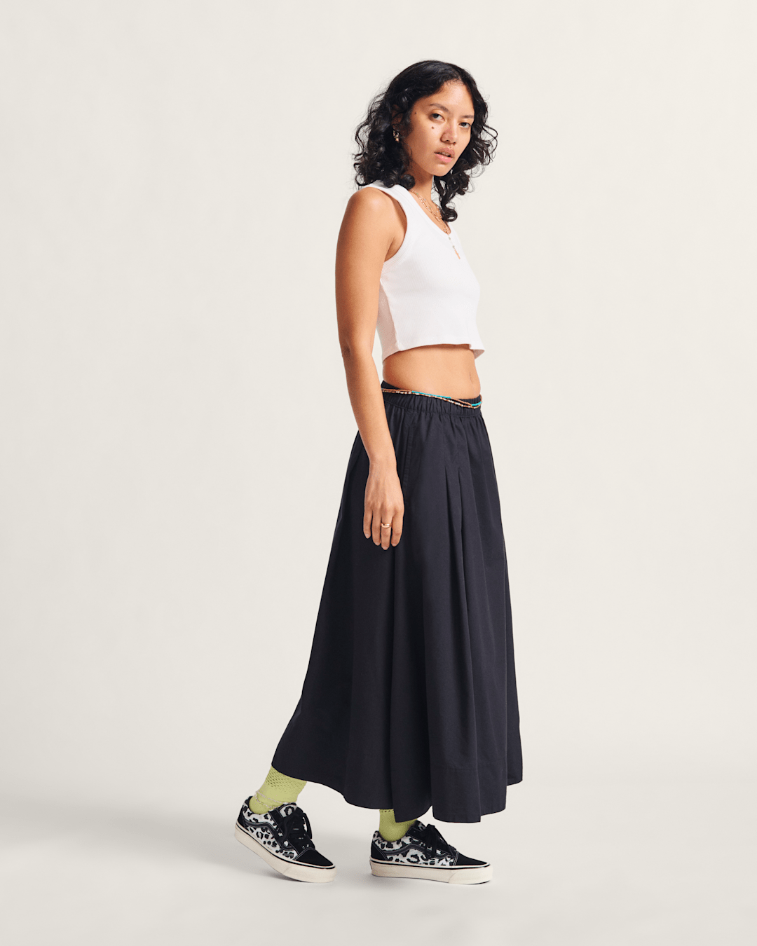 Drew Rib Tank Top in White | Vans outlet