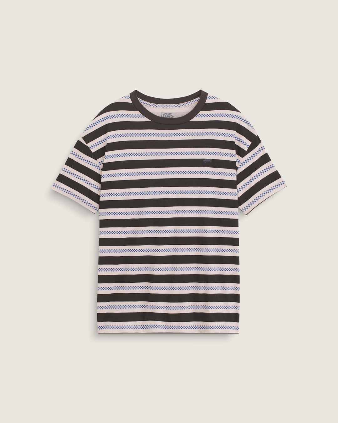 Salton Stripe Checkerboard T-Shirt in Checkerboard Sepia Rose Pink / Black | Vans near me