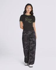 Campus Tour Ringer T-Shirt in Black / Loden Green | Vans discount