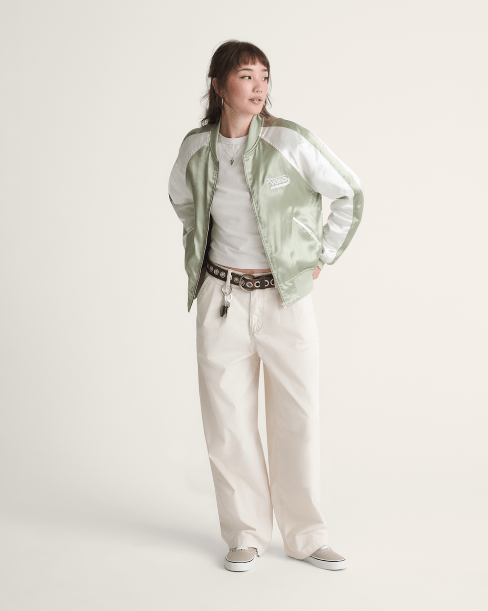 Pleated Pants in Turtledove White | Vans near me