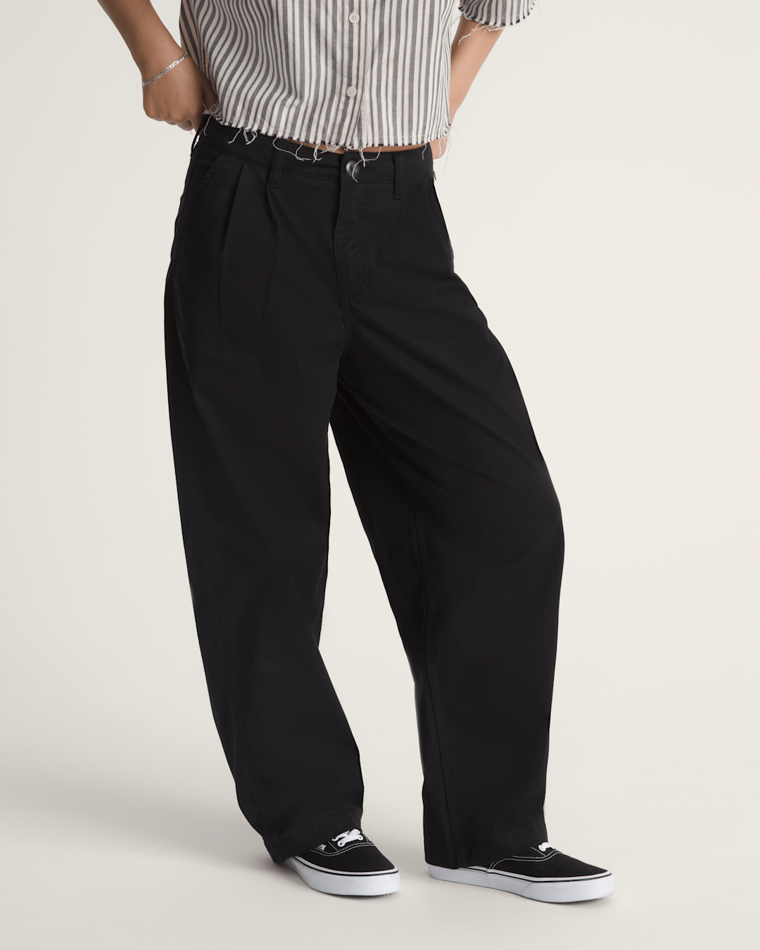 Pleated Pants in Black | Vans sale
