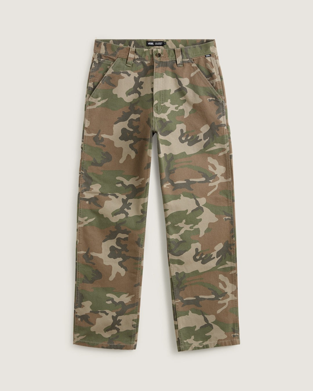 Drill Chore Carpenter Loose Denim Pants in Vintage Camo Black | Vans near me