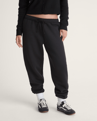 Salton Fleece Jogger Pants in Black | Vans sale
